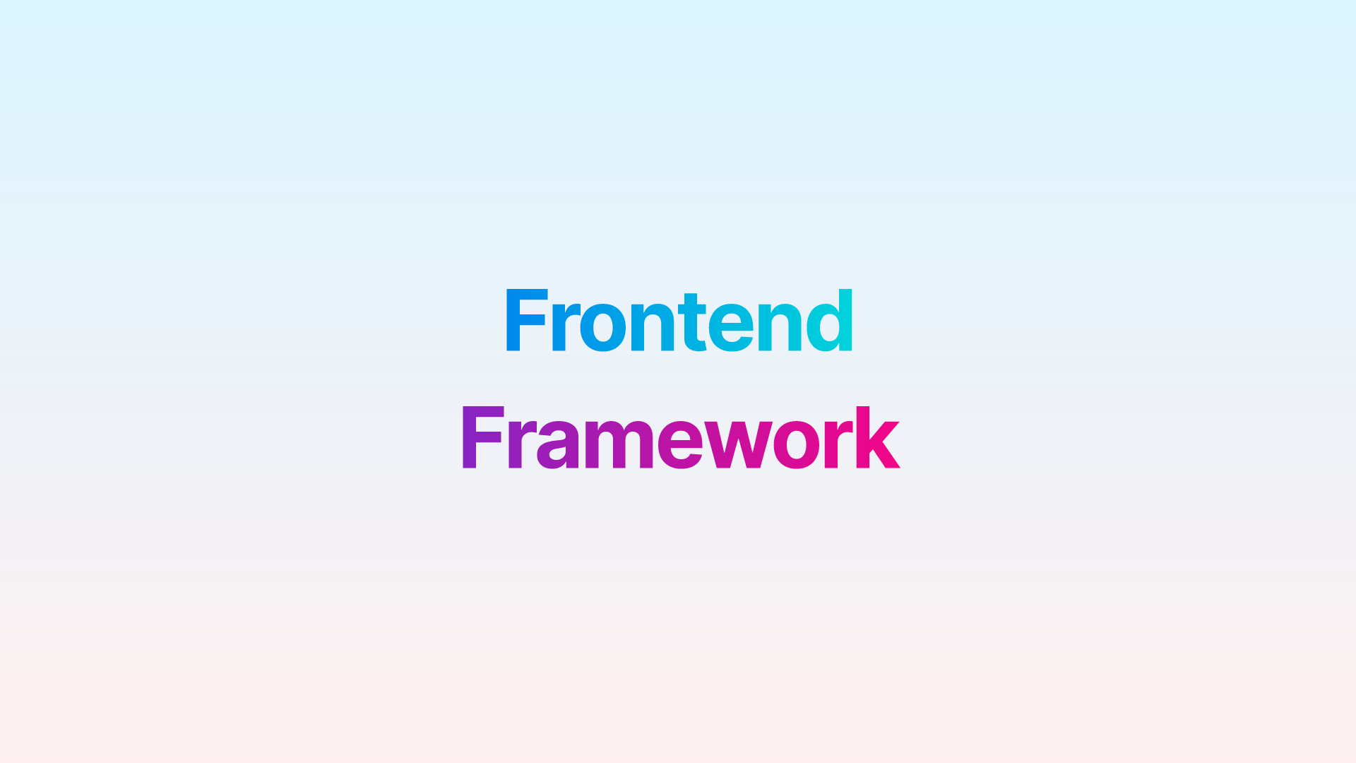 Une nouvelle génération de framework front